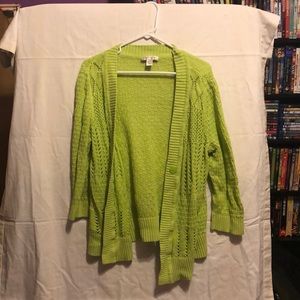 Green Cardigan